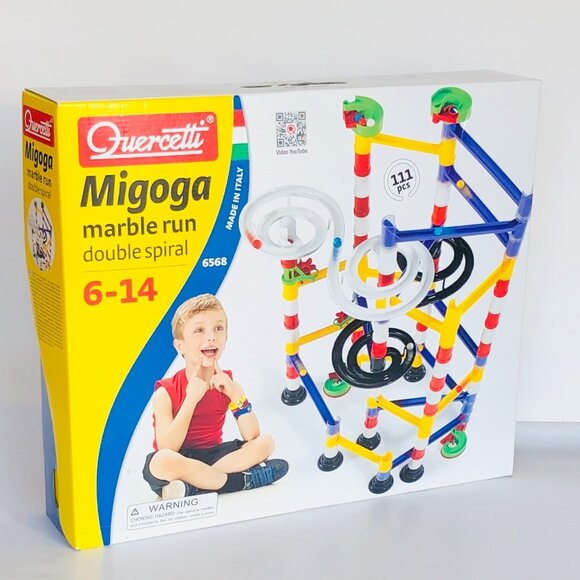 Quercetti  111 Pcs Migoga Marble Run Double Spiral  New Sealed 6-14 Years Old - Picture 9 of 14